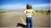 GIRL ON ROAD