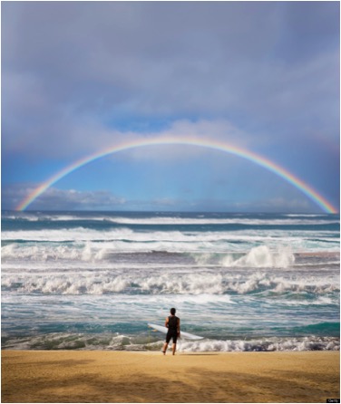 RAINBOW ON OCEAN