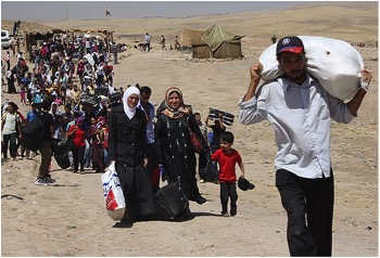 REFUGEES WALKING